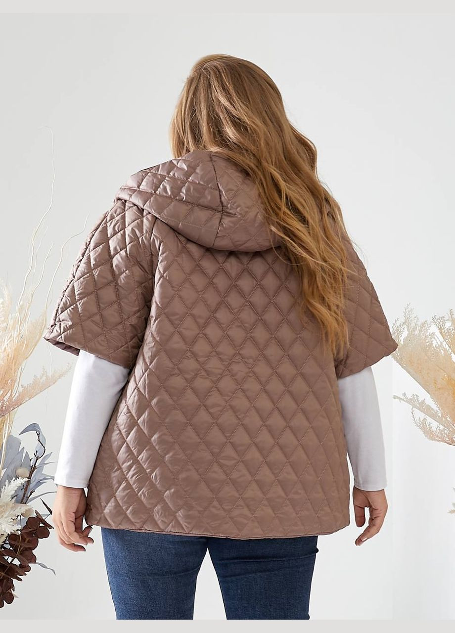 Жіноча жилетка безрукавка з капюшоном коротка No Brand (345643592)