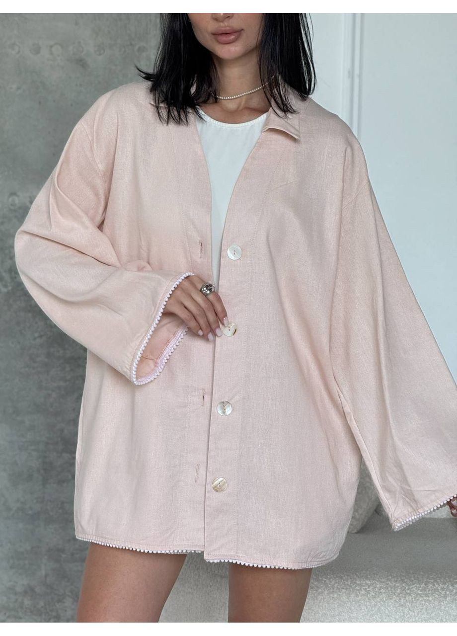 Женский летний костюм с рубашкой и шортами. Україна (354693430)