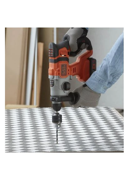 Перфоратор SDS-Plus, 18 В, 2Ah, 1.2 Дж, 3 режима, сумка, 2.2 кг (BCD900D1S) BLACK&DECKER 18 В, 2.2 к, сумка, 3 режими, 1.2 Дж, 2Ah, SDS-Plus (396099741)
