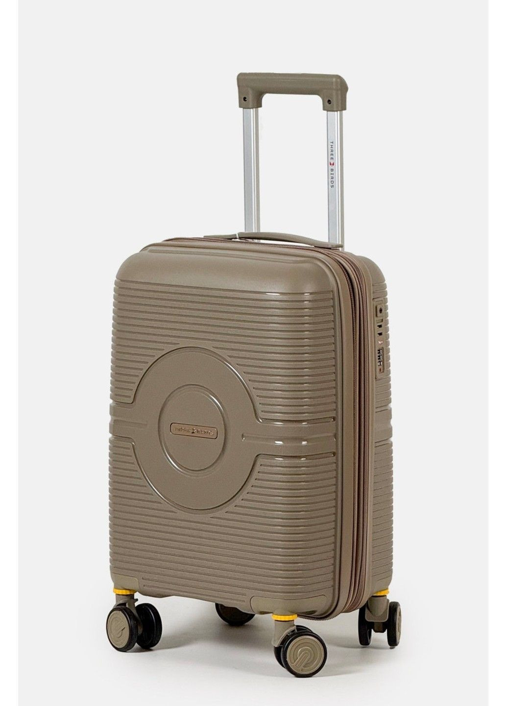 Маленький пластиковый чемодан ручная кладь 2022-28-4CHA Three Birds (370944556)