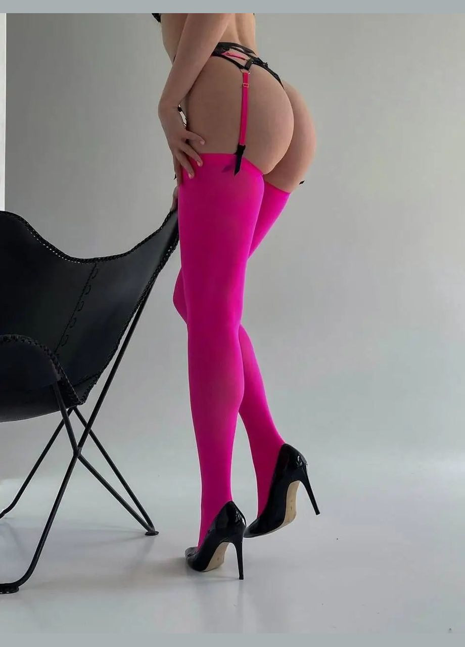 Колготки в сетку с имитацией чулок No Brand (334255398)