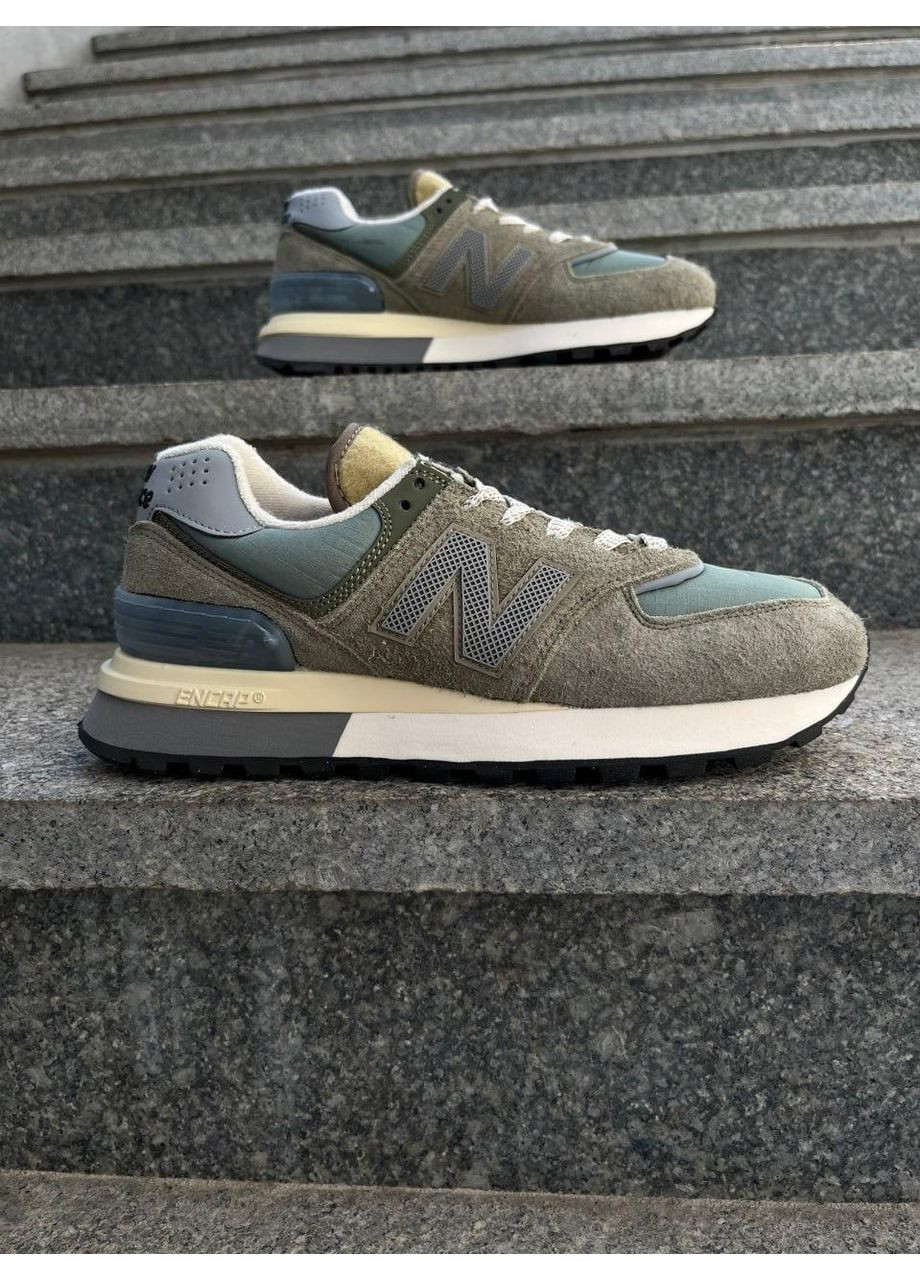 КРОССОВКИ ЖЕНСКИЕ NEW BALANCE 574 LEGACY STONE ISLAND НЬЮ БЕЛАНС 574 No Brand белые демисезоны (367173109)