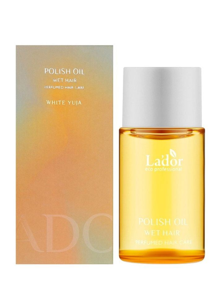 Парфумована олія для гладкості волосся з юдзу Polish Oil Wet Hair White Yuja 10ml (8809789633438) La'dor (349755187)