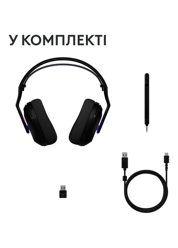 Гарнитура G522 LightSpeed Wireless Gaming Headset Black (981-001544) Logitech (341485975)