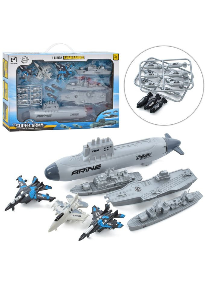 Детский игровой набор "Морской флот" T074 снаряды 7 предметов Bambi (364847876)