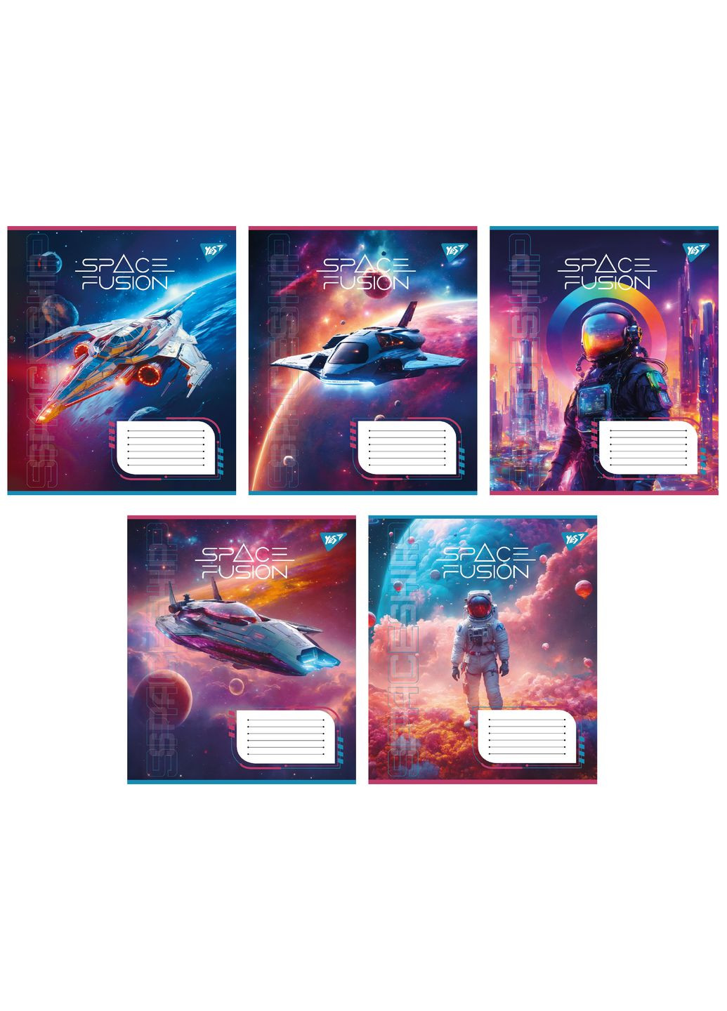Набор тетрадей Space fusion А5 в линейку 48 листов 10 шт. () Yes 767132 (337471474)
