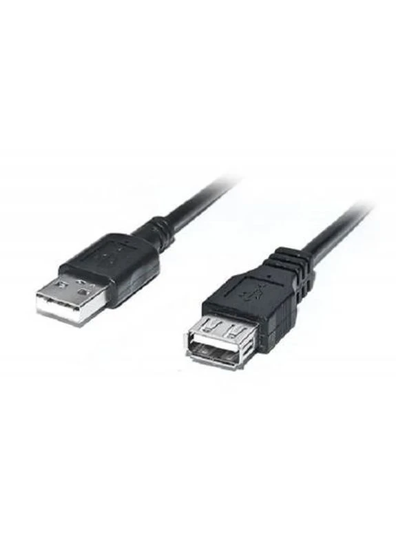 Дата кабель USB 2.0 AM/AF 2.0m Pro black (EL123500028) Real-El (399073259)