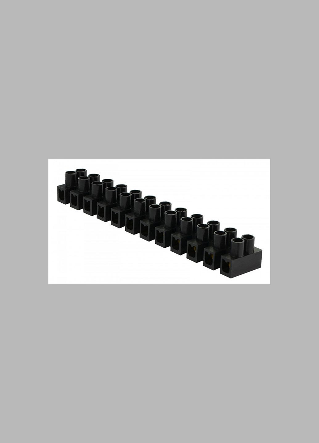 Клемна колодка 12P 6A 6мм.кв тип Н чорна [A0130040016] АСКО (344542474)