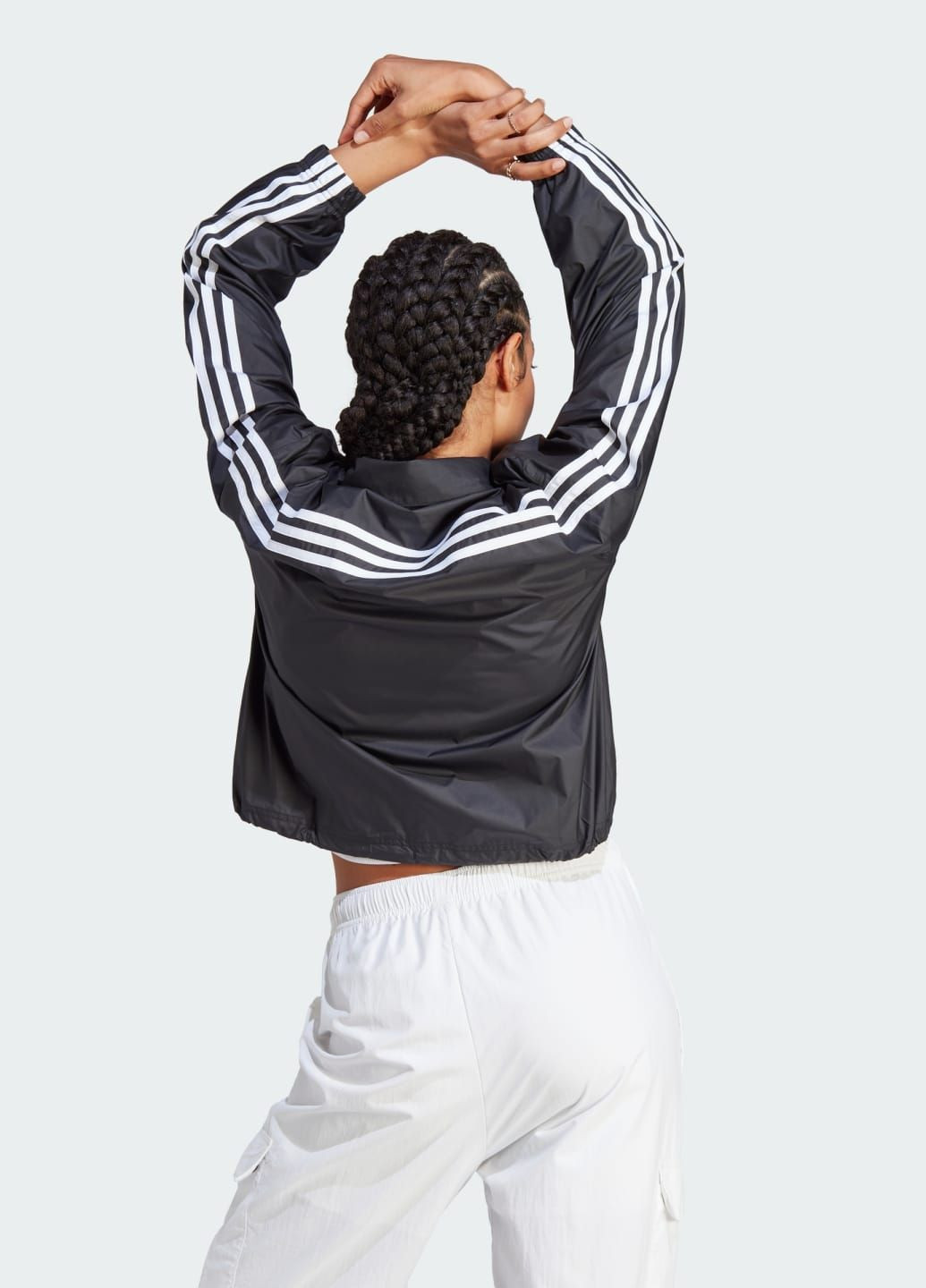 Черная демисезонная ветровка future icons 3-stripes adidas