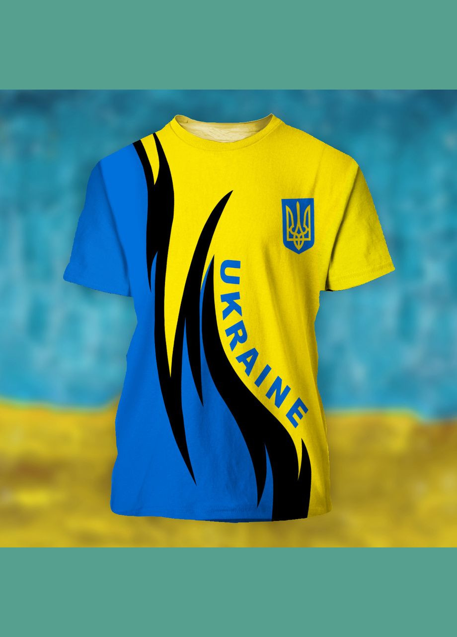 Синяя мужская футболка флаг Яскраво