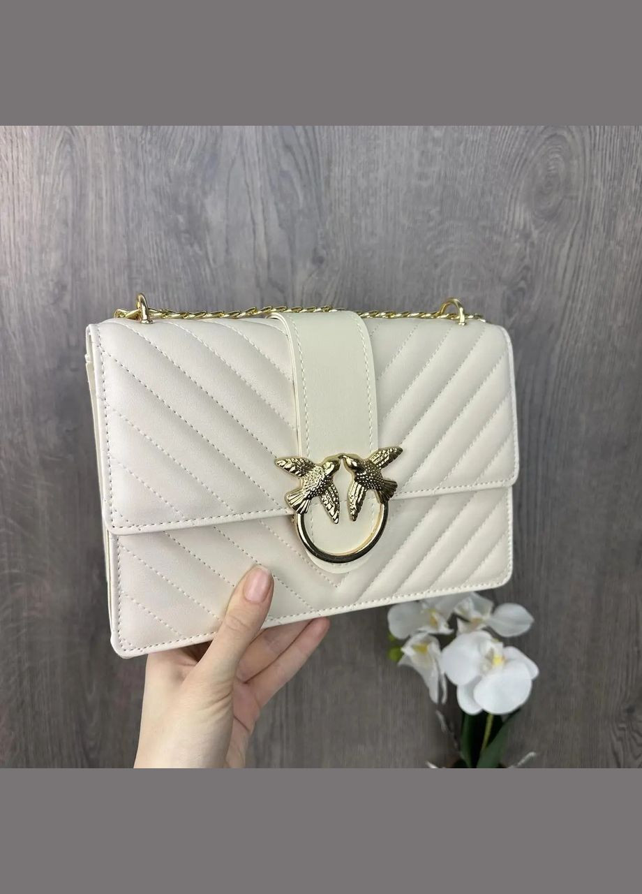 Женская сумочка Молочный золото (1198ДКмз) No Brand сумка (341085574)