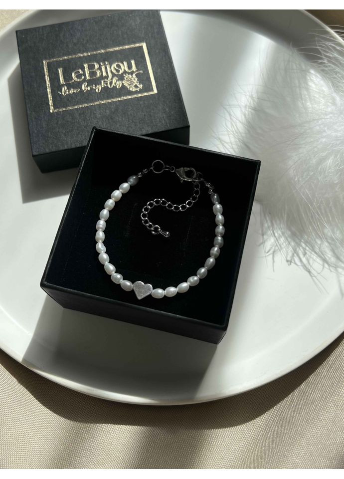 Браслет з перлин з серцем 5317 LeBijou (367579870)