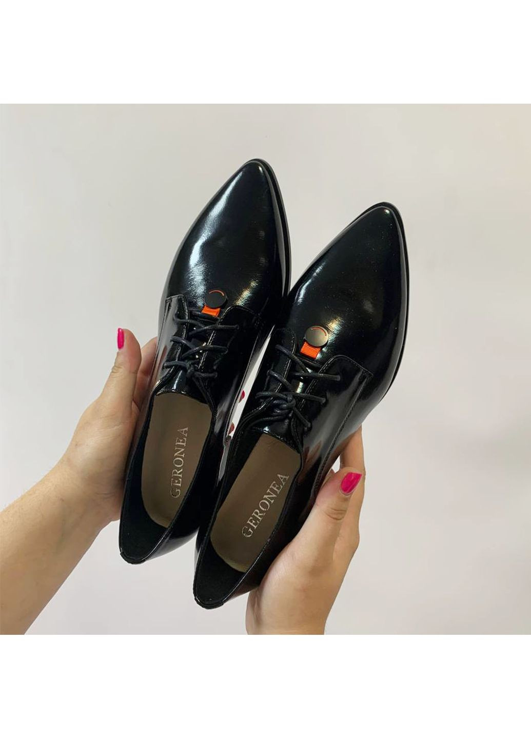Geronea Туфли (р) Лаковая кожа 0-1-1-3C-1308-D-0301-A-1308A черный з, — (364657878)