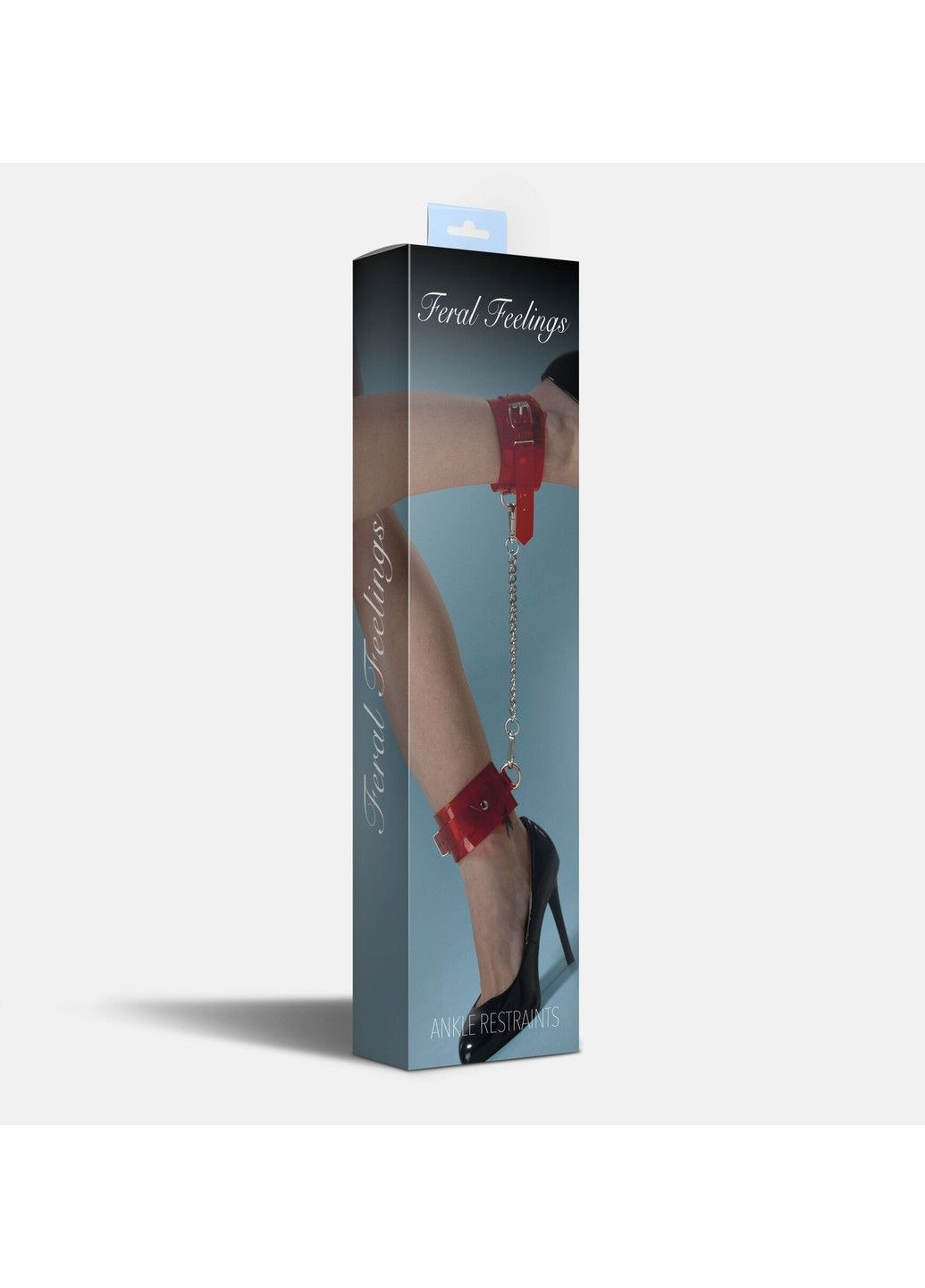 Поножи для бондажу Ankle Restraints Red Trasparent Feral Feelings (298473495)