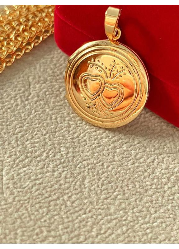 Позолоченный Кулон (открывающийся для фото). Позолота No Brand (351902962)
