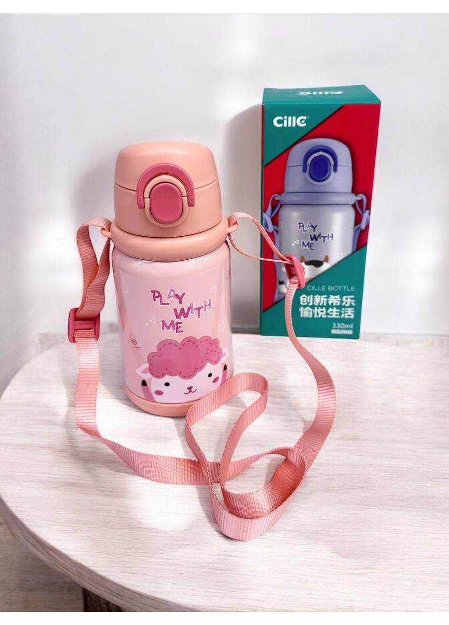 Термос детский с трубочкой 330 мл No Brand (365752492)