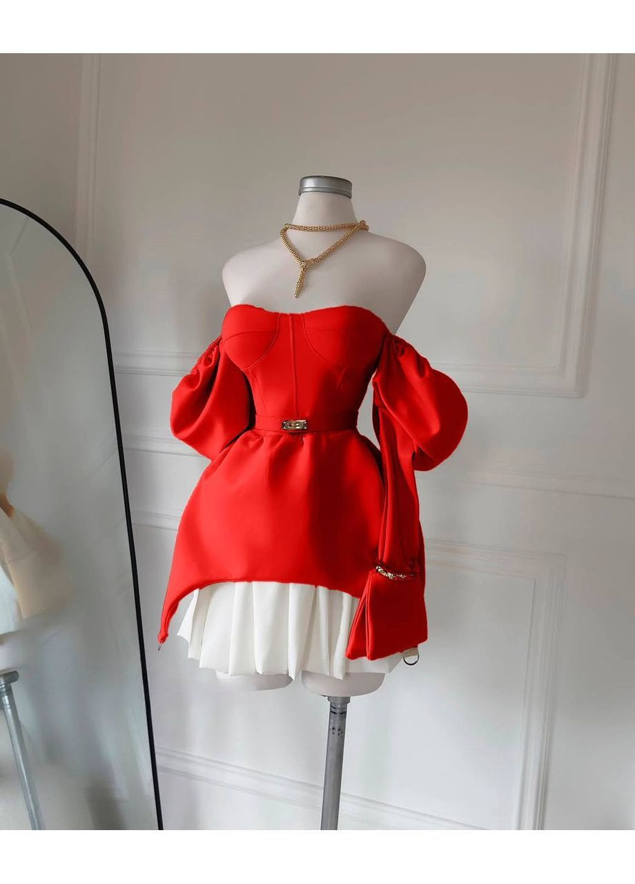 Красное вечернее платье женское KaraMix однотонное