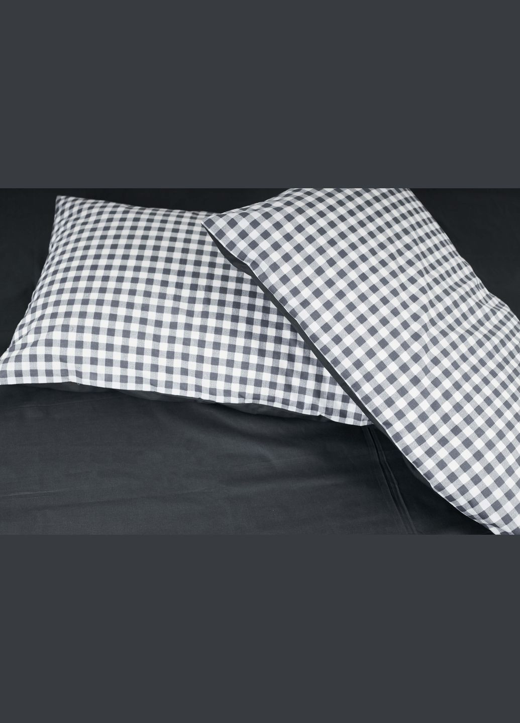 Комплект постельного белья двуспальный 175х210 наволочки 2х50х70 Ranforce Elite (MS-820000006) Moon&Star Gray Square (284416236)