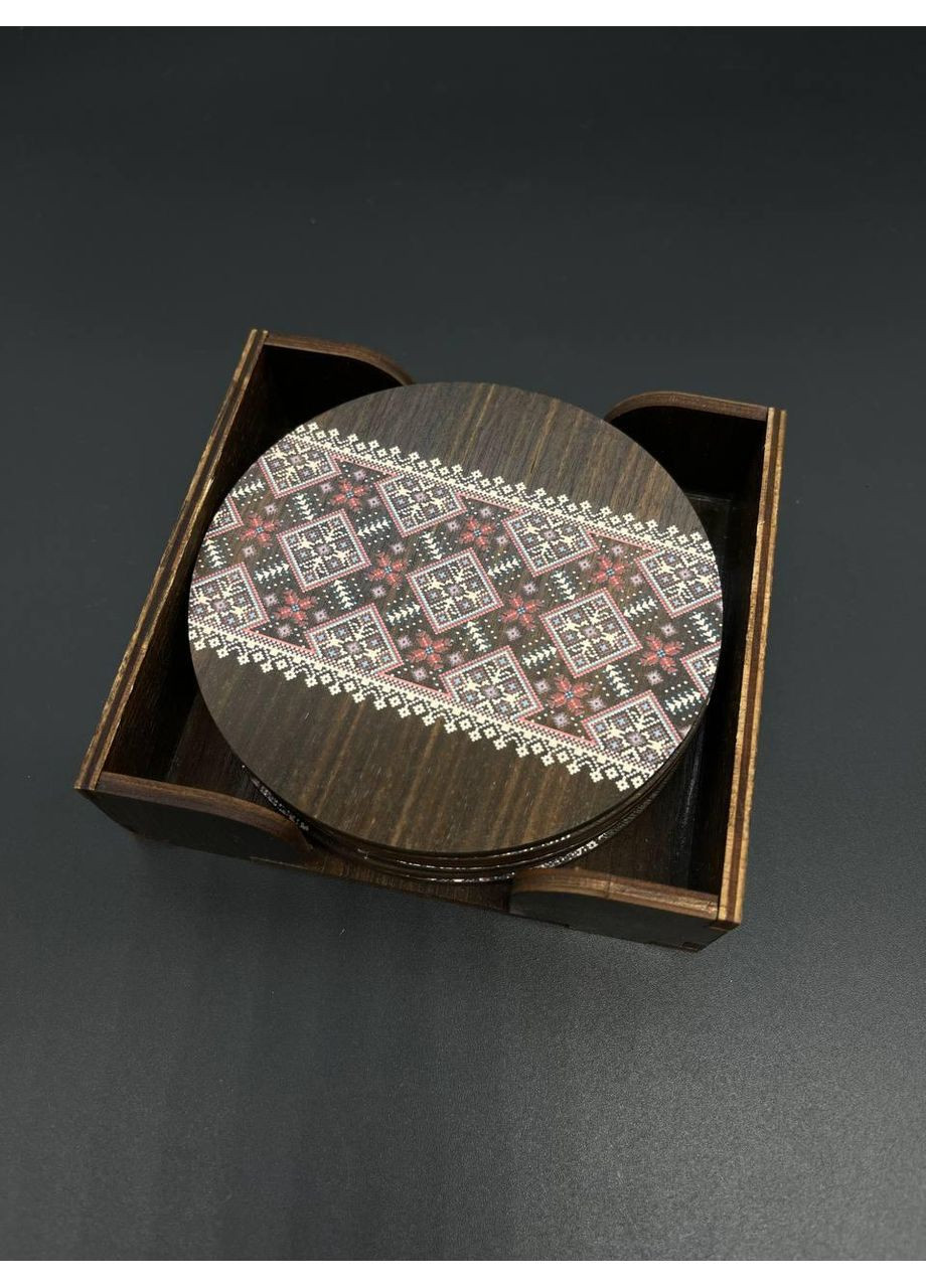 Комплект подставок в коробочке, 6шт., тонированные, 10х11см (X-187) HM furnitura (365248665)