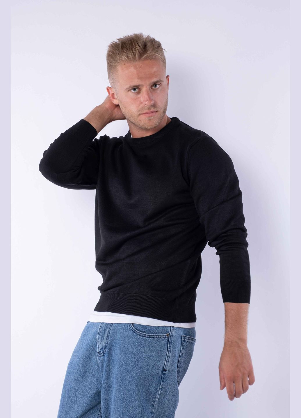 Чорний демісезонний джемпер (чорний) Time of Style