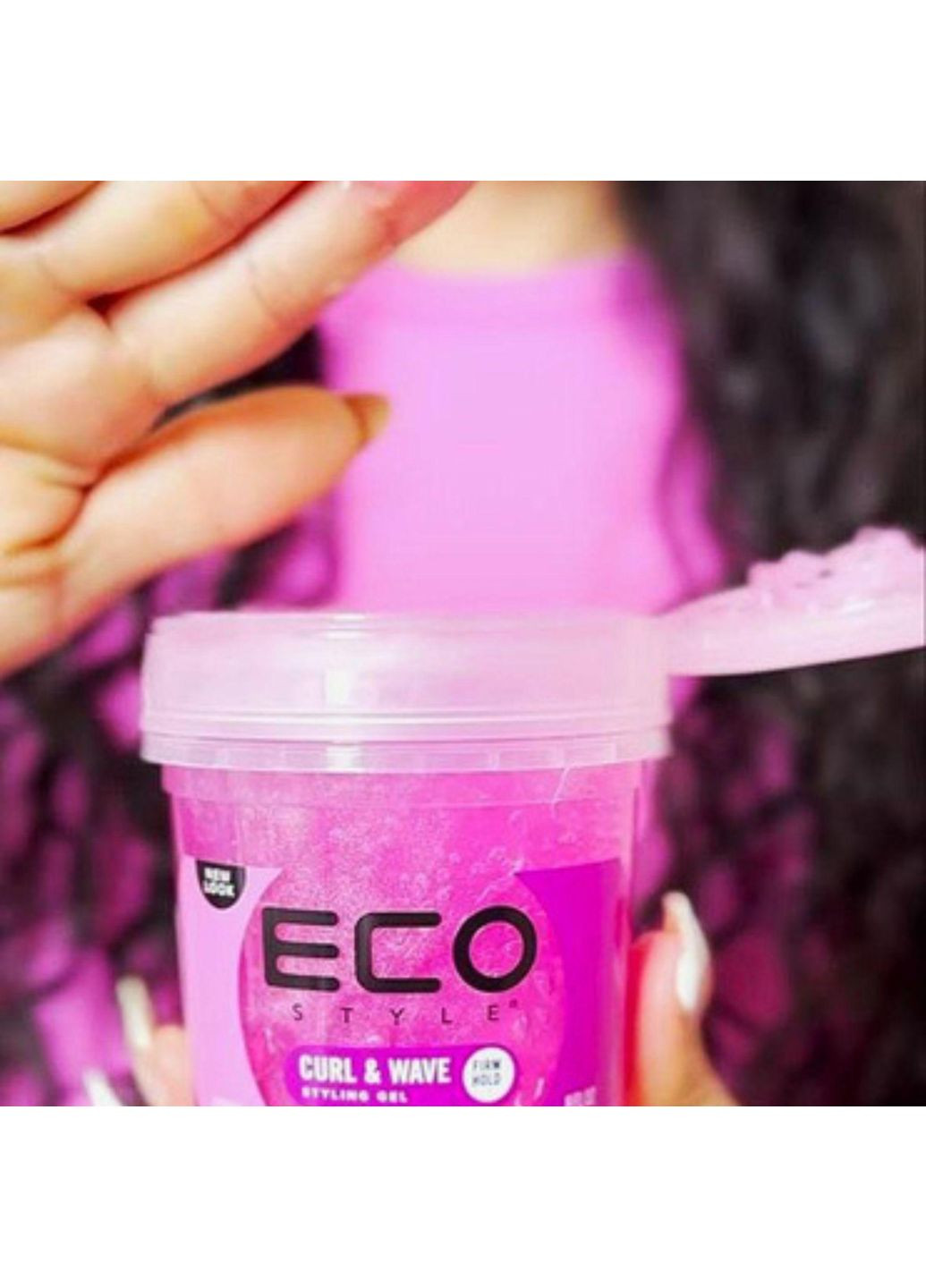 Гель для укладання Ecoco та стайлінгу кучерявого та хвилястого волосся всіх типів, сильна фіксація 473 мл CURL & WAVE Deliplus (351382452)