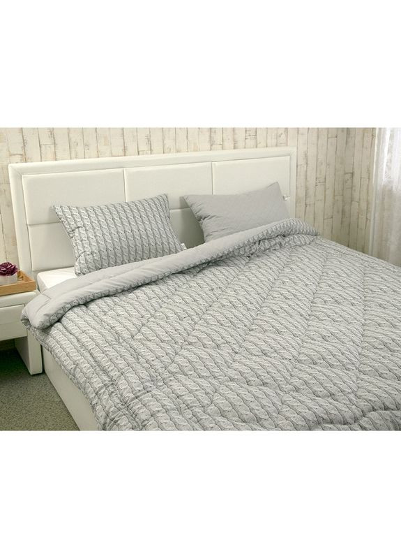 Одеяло - Braid всесезонное серое полуторное 300 гр/м2 (22501) Руно (307931961)