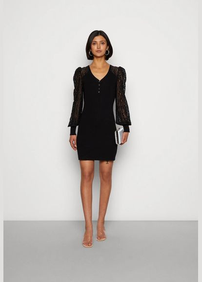 Чорна коктейльна сукня Morgan однотонна