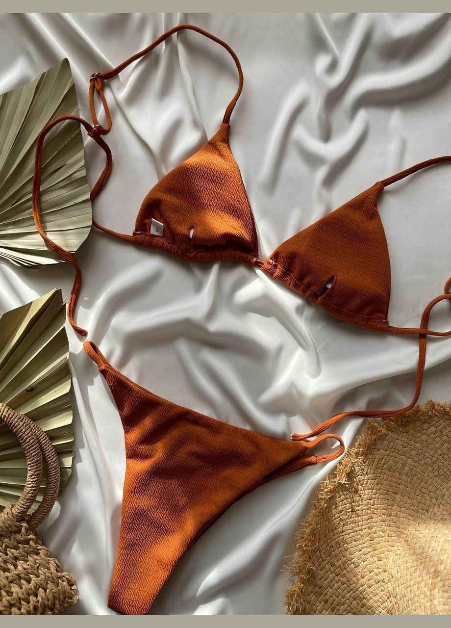 Коричневый купальник раздельный, бикини Domino
