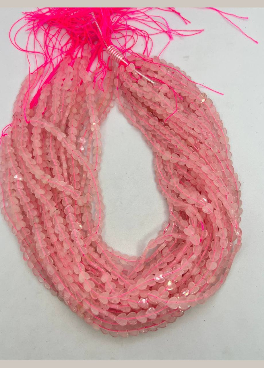 Розовый кварц на нити без замка 6х6 мм 40 см No Brand (321963868)