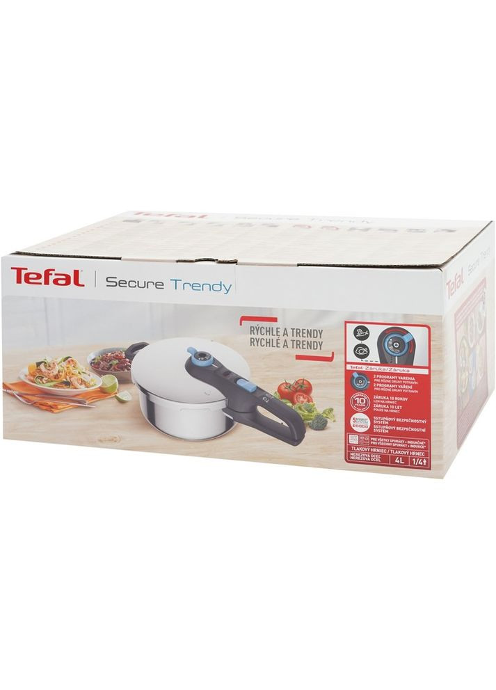 Скороварка Secure Trendy з паровим кошиком 4 л (P2580402) Tefal (351855450)