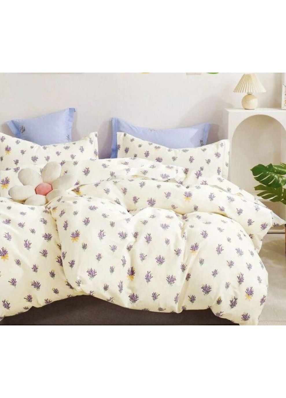 Постільна білизна з резинкою Прованс, бязь Сімейний розмір, наволочки 70/70 No Brand (364220048)