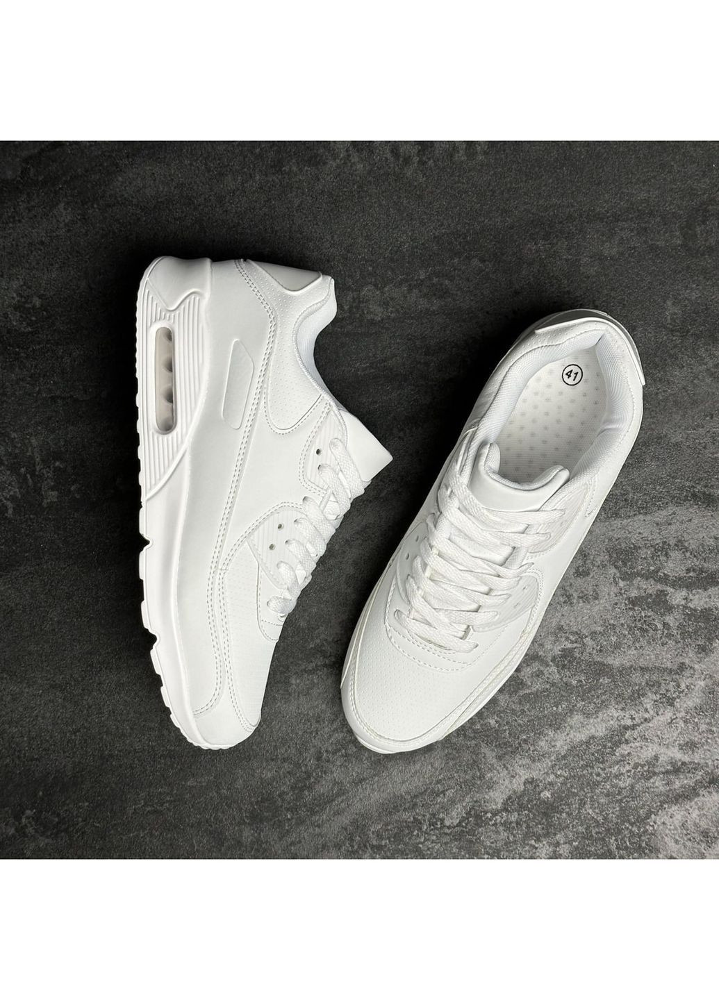 Белые демисезонные кроссовки мужские No Brand