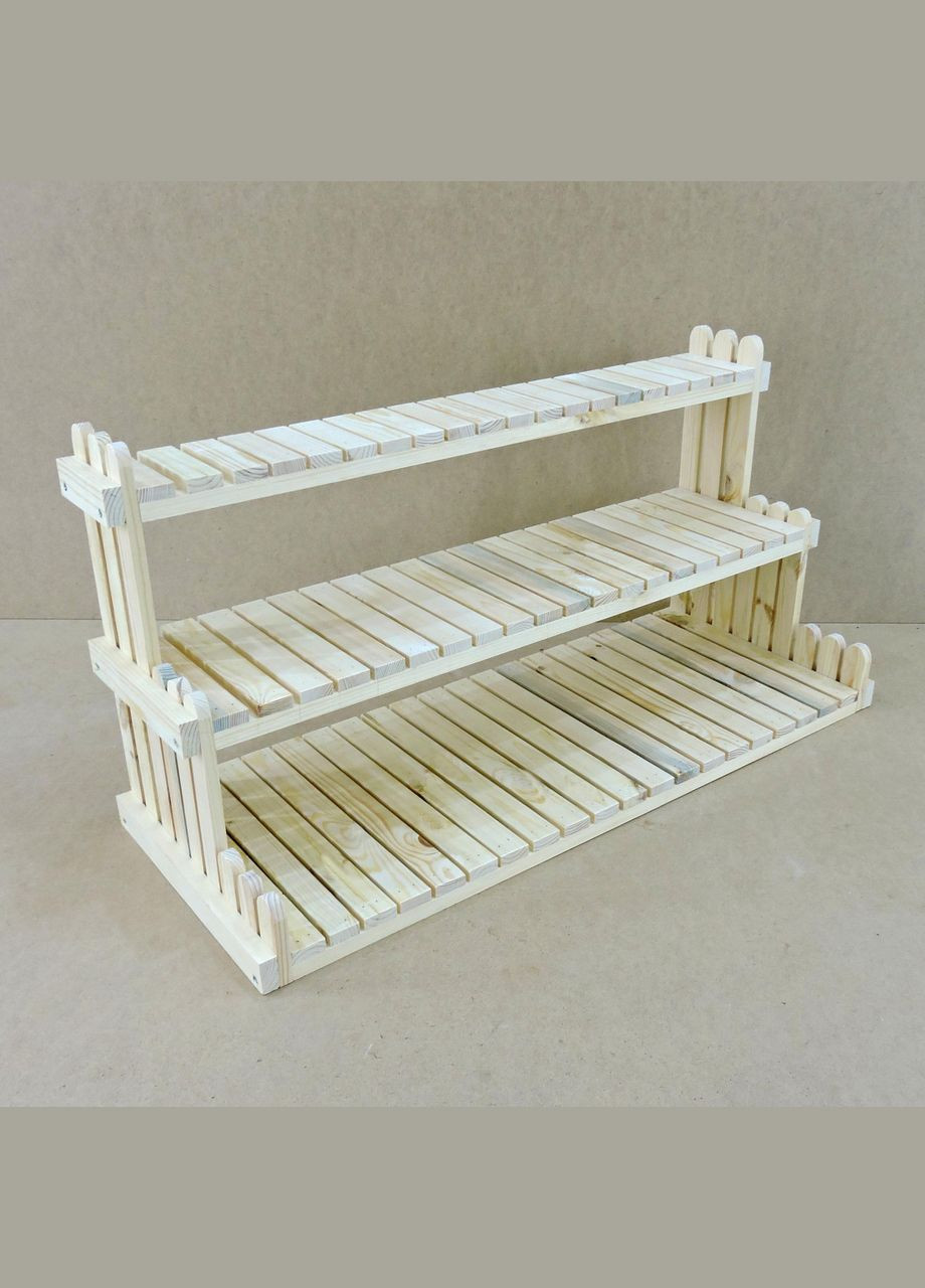 Подставка для цветов из дерева Санабриа 100 бланже (ЦВП-104801) No Brand (328227444)