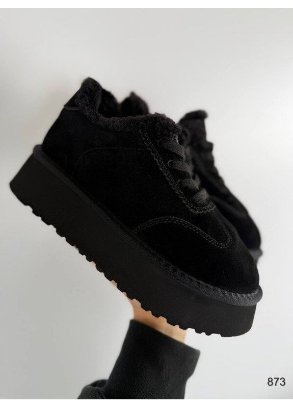 Черные сноубутсы на шнуровке, ботинки зимние, угги шнуровка, зимние кроссовки код 873 ITTS (369588578)