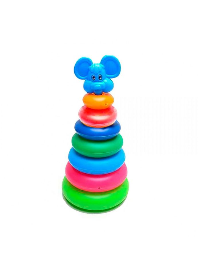 Дитяча пірамідка сортер Мишеня №3 07013 пластикова Bambi (308996955)