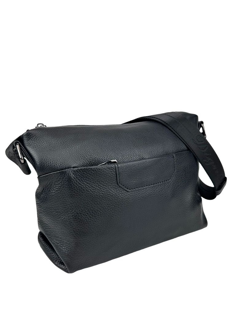 Шкіряна жіноча сумка через плече чорна RoyalBag NB2-3401A (299179405)