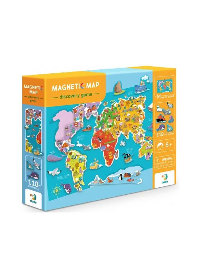 Магнітна гра Мапа Світу, Dodo (317208306)
