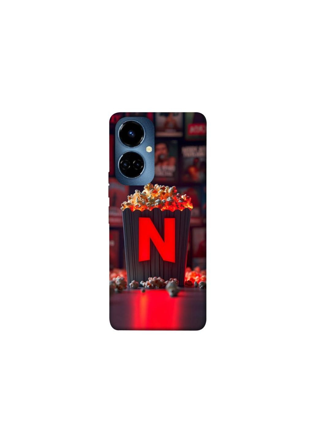 Чохол на TECNO Camon 19 Pro Netflix and popcorn Frontalka (354184791)