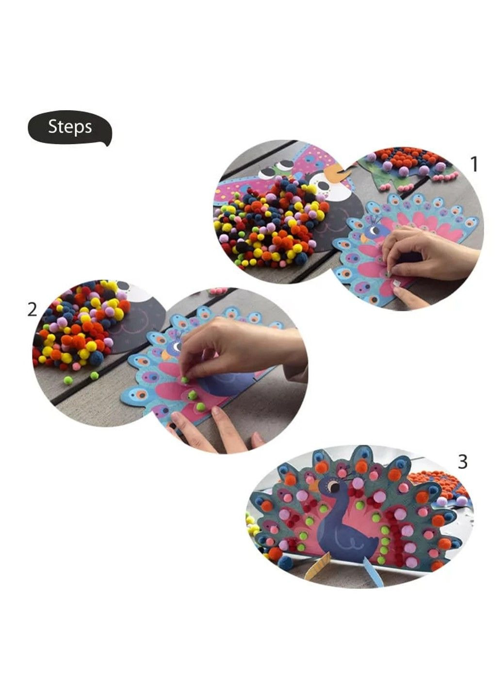 Набір з помпонами Веселі тваринки Tookyland (311221350)