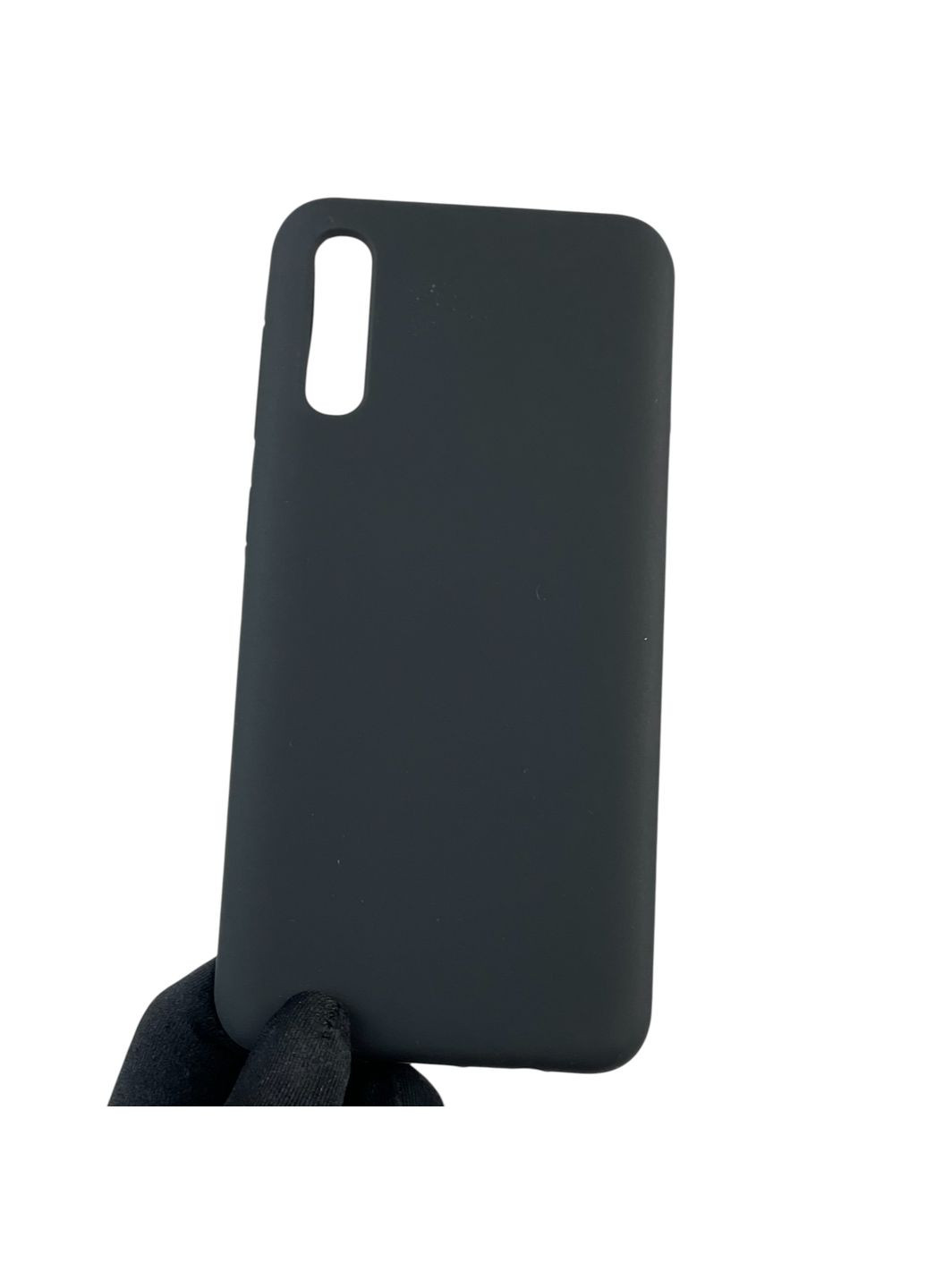 Чохол для Galaxy A50 (SM-A505F) силіконовий з мікрофіброю нековзний на самсунг а50 чорний Samsung (366389391)
