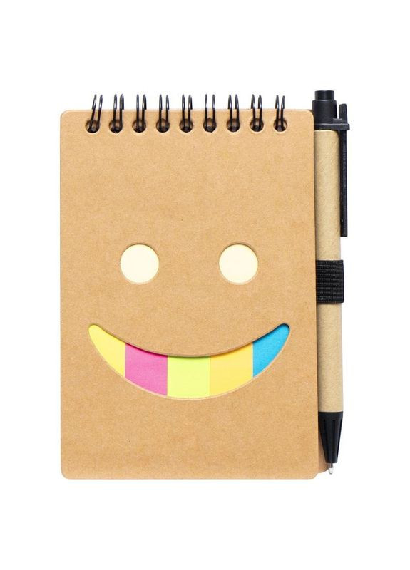 Блокнот А6 з набором стікерів та ручкою на спіралі JX005, 64 аркушів Bambi (362211689)