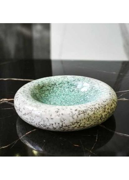 Тарілка камінь "Кам’яне коло" 1шт. 20,3см бірюзового кольору підкреслить елегантність будь-якого інтер’єру OSM (365549102)