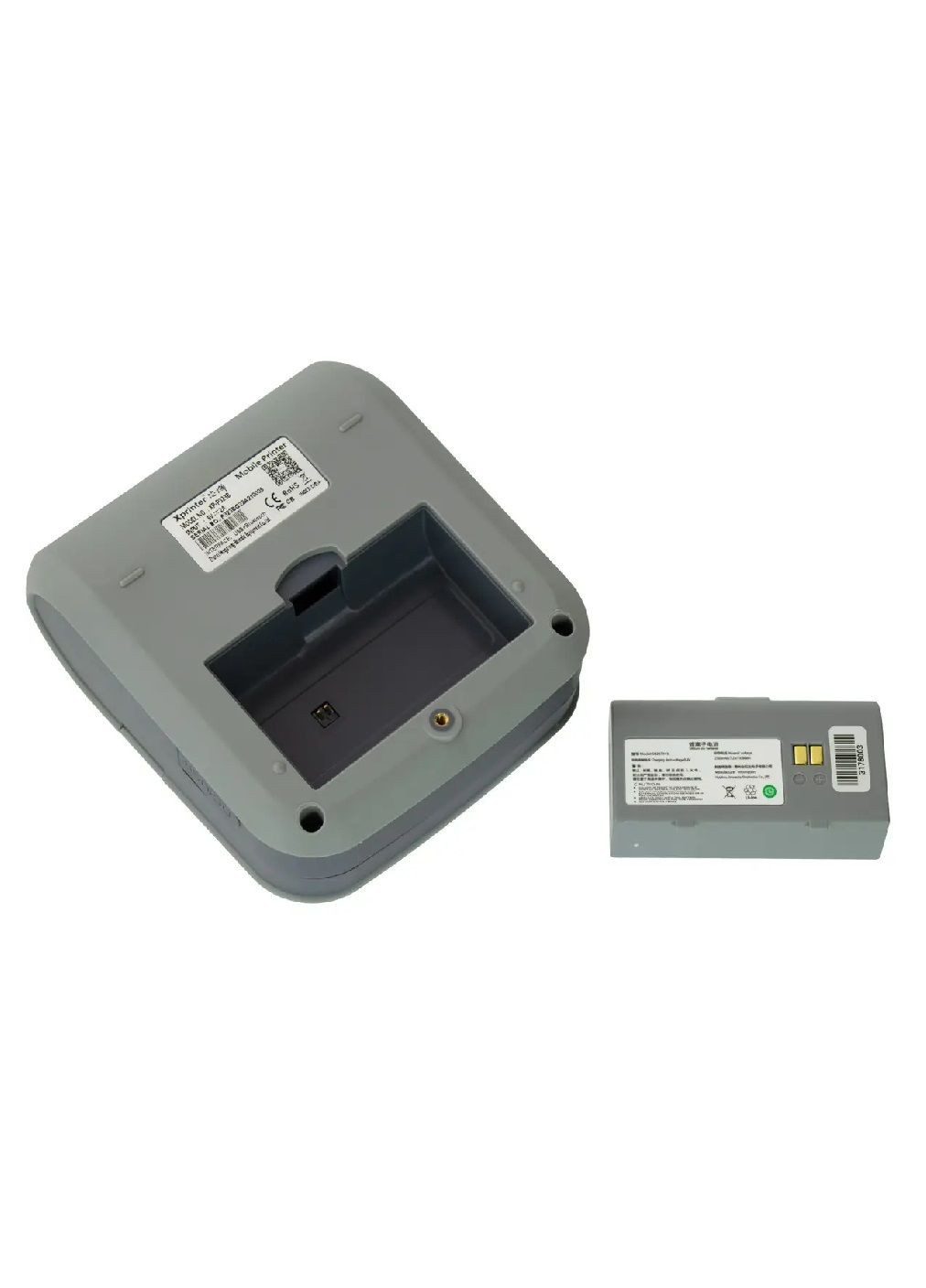 Мобільний бездротовий акумуляторний термопринтер для друку етикеток з підключенням по Bluetooth 124х108х61 мм (481181-Prob) Unbranded (356104214)