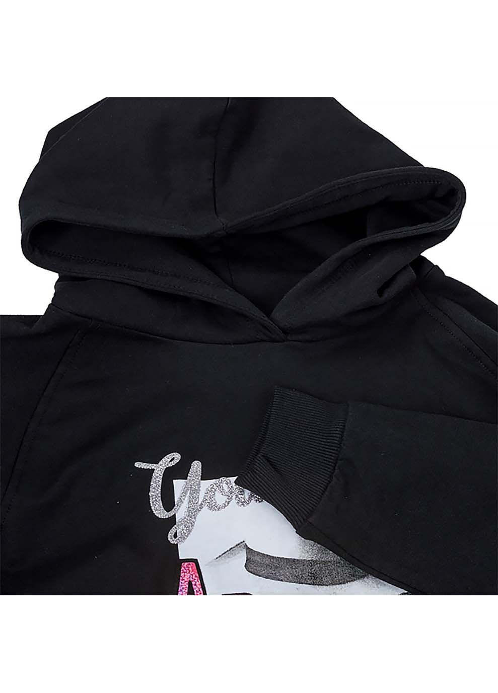 Детское Худи Черный Piazza Italia (302210689)