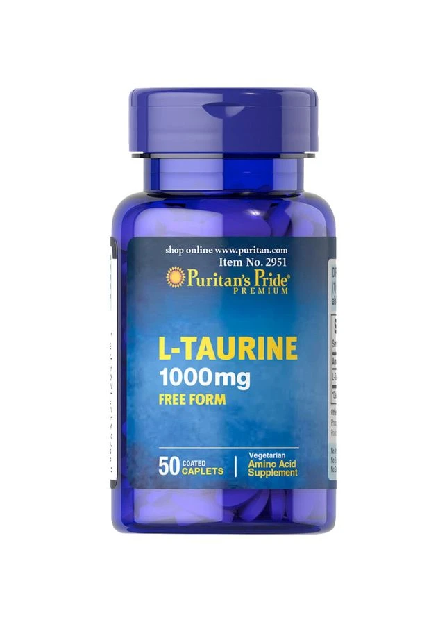 Аминокислота Puritan's Pride L-Taurine 1000 mg, 50 капсул Puritans Pride (333996680)