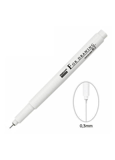 Лайнер Marvy 4600-S Черный 0.3 мм Marvy Uchida (336947382)