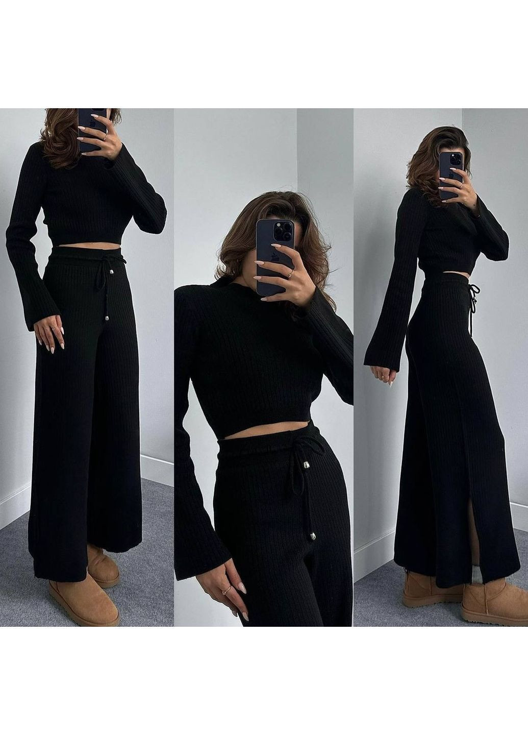 Жіночий костюм в рубчик FINO Mode (366152470)