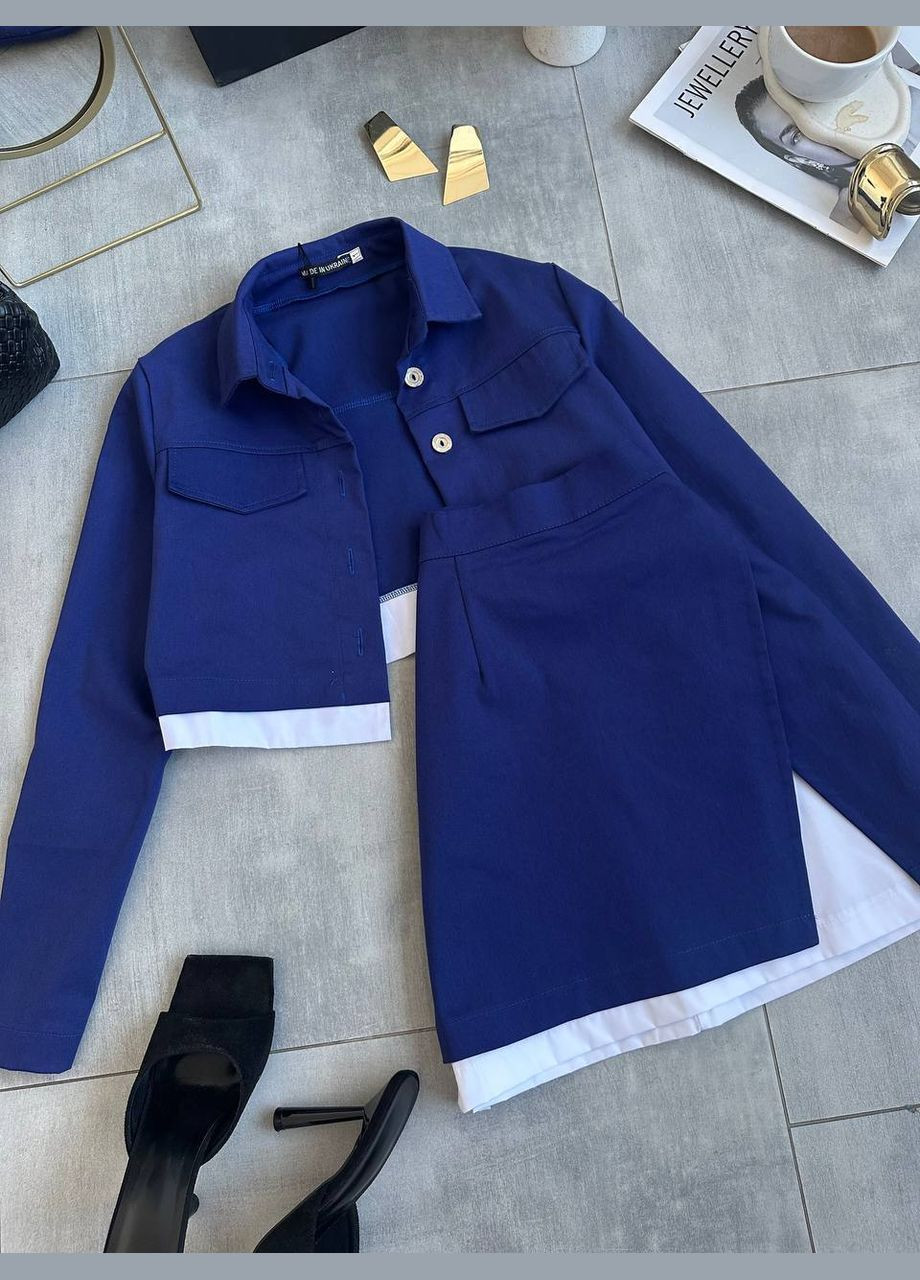 ХИТ СЕЗОНА! Женский костюм из турецкого джинса queensleep_7km 309 (348141854)