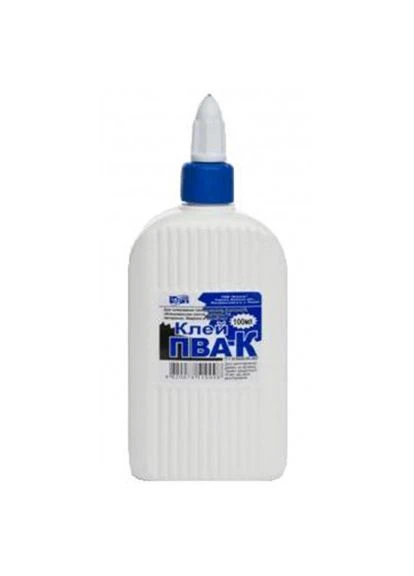 Клей ПВА-К 100 мл із супер ковпачком (GLUE-KIP-PVA-100ML) КІП (400752579)