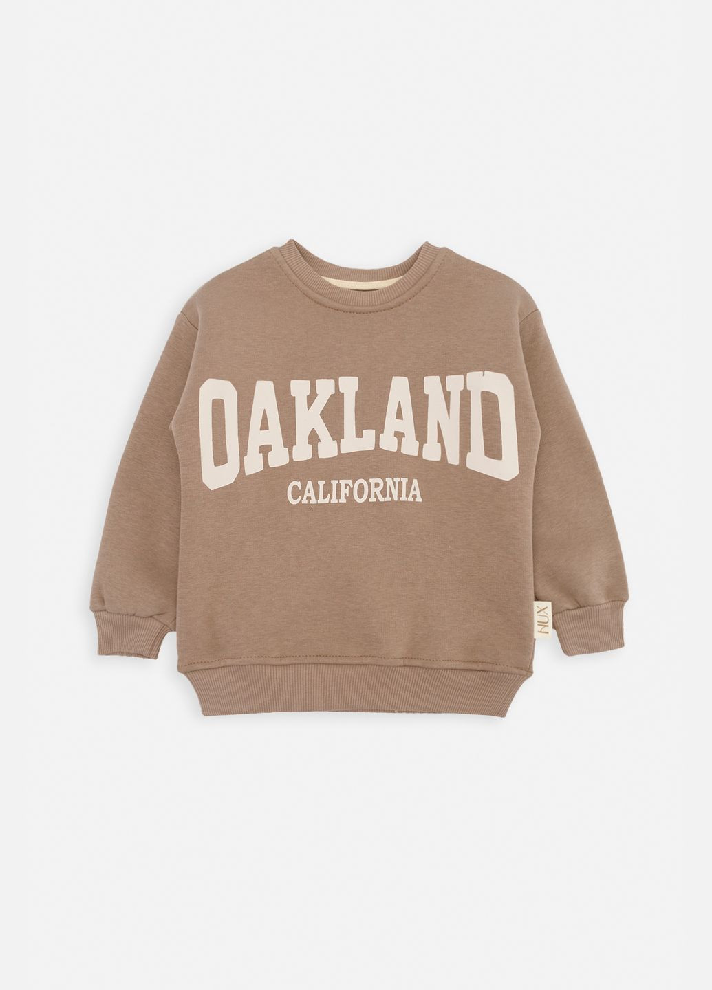 BabyNux свитшот для мальчика цвет бежевый cb-00260535 бежевый футер